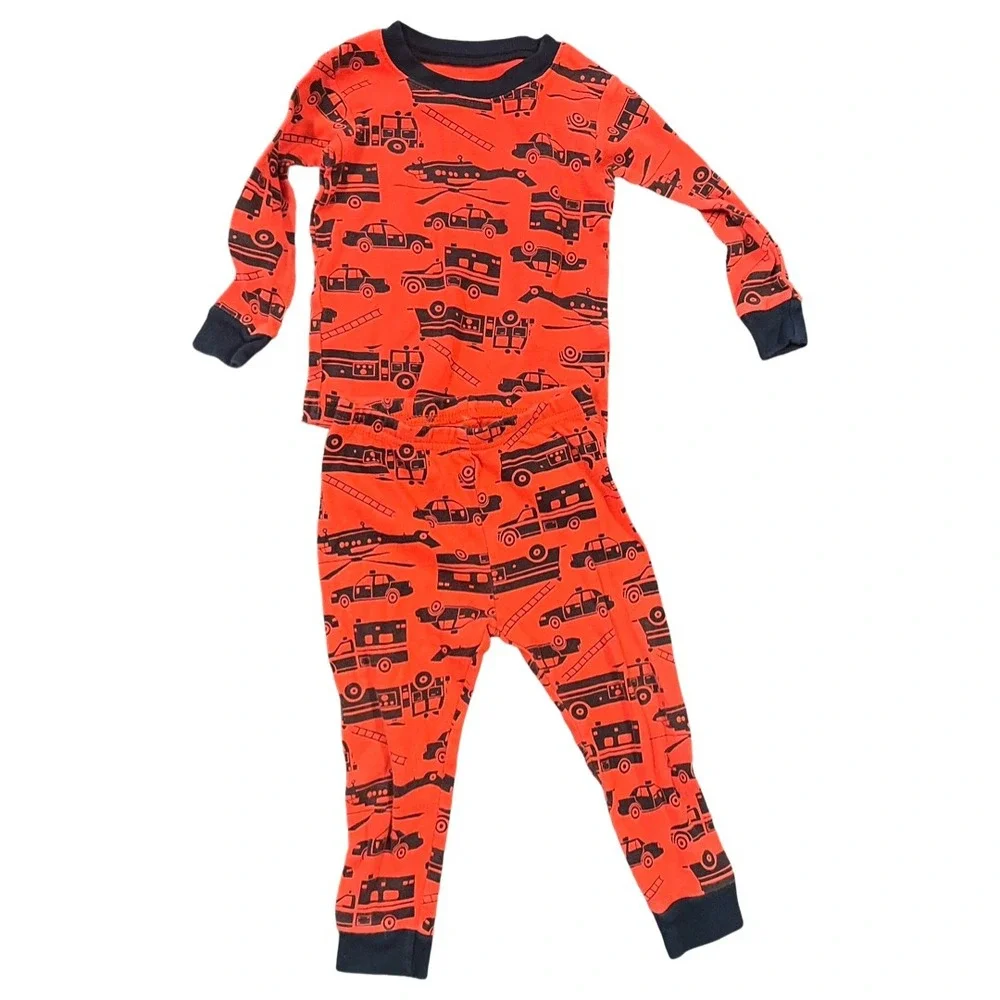 Carters Toddler‎ Boys 18M Pajama Set Lot 4 Snug Fit Cotton 2 Piece Pajamas